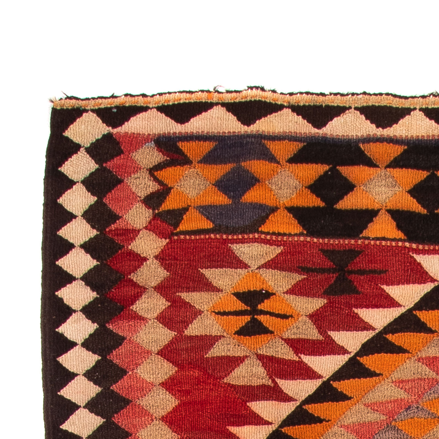 Kilim antiguo Alfombra 380x135cm