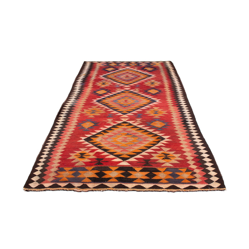 Alfombra de pasillo Alfombra Kelim - Antigua - 380 x 135 cm - multicolor