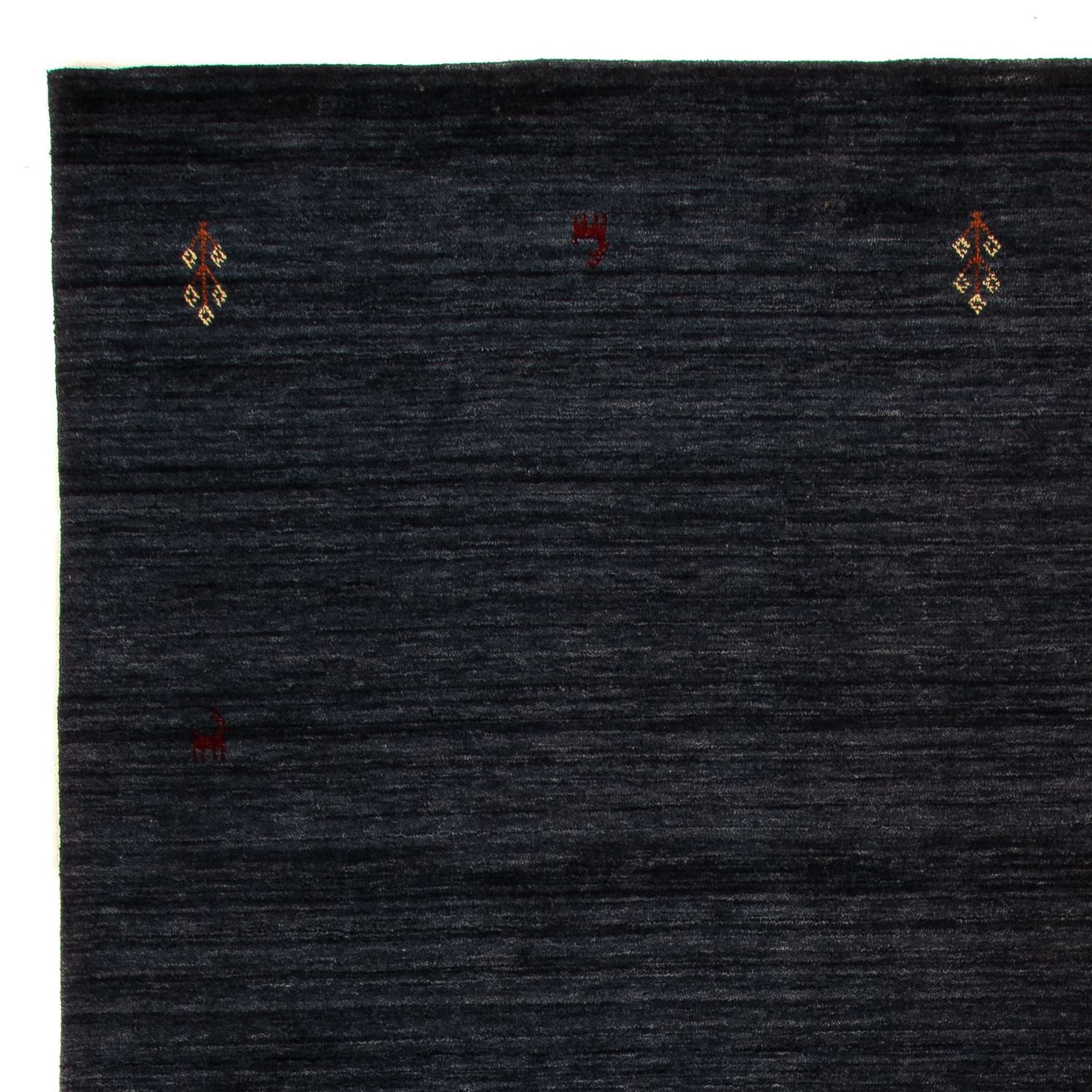 Alfombra Gabbeh - Indus - 345 x 245 cm - azul oscuro