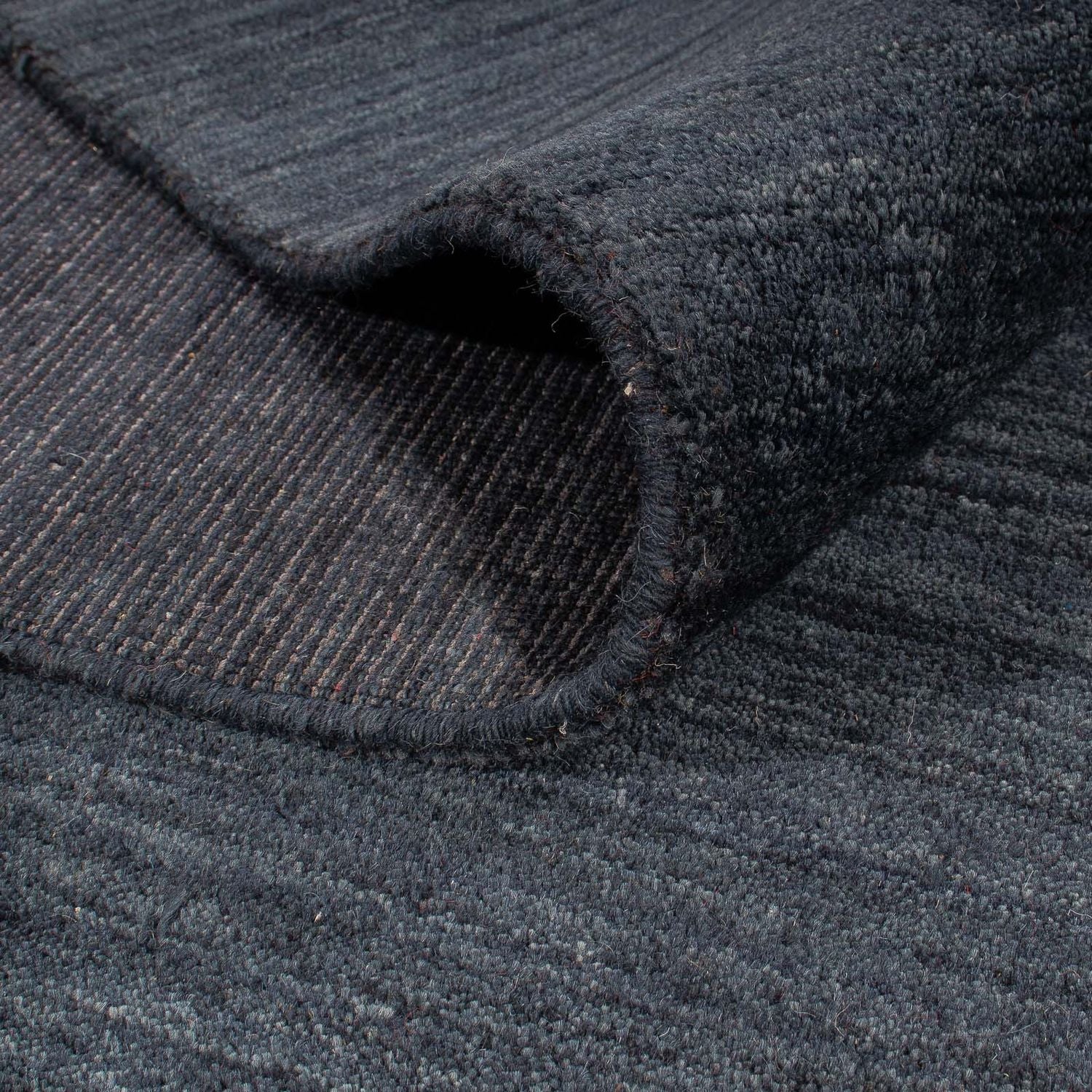Alfombra Gabbeh - Indus - 345 x 245 cm - azul oscuro