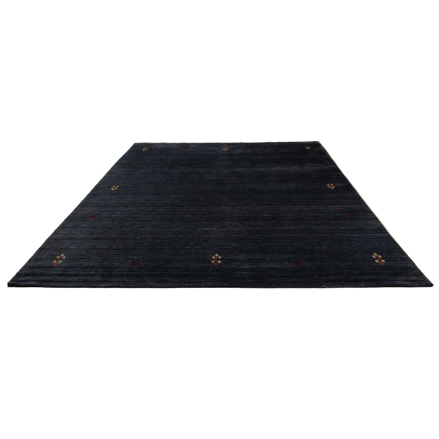 Alfombra Gabbeh - Indus - 345 x 245 cm - azul oscuro