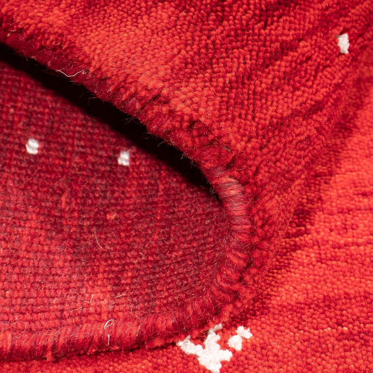 Alfombra Gabbeh - Indus - 90 x 60 cm - rojo