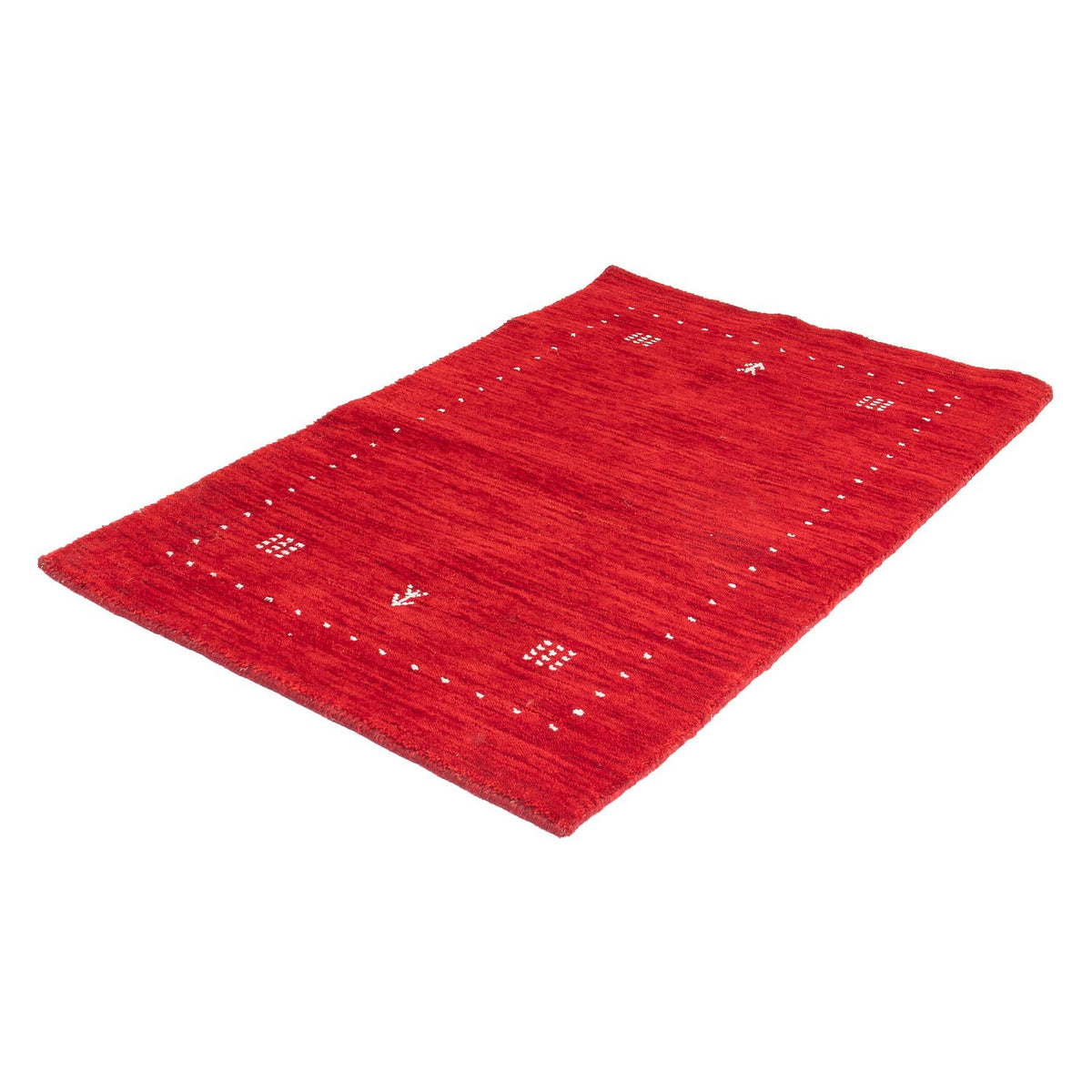 Alfombra Gabbeh - Indus - 90 x 60 cm - rojo
