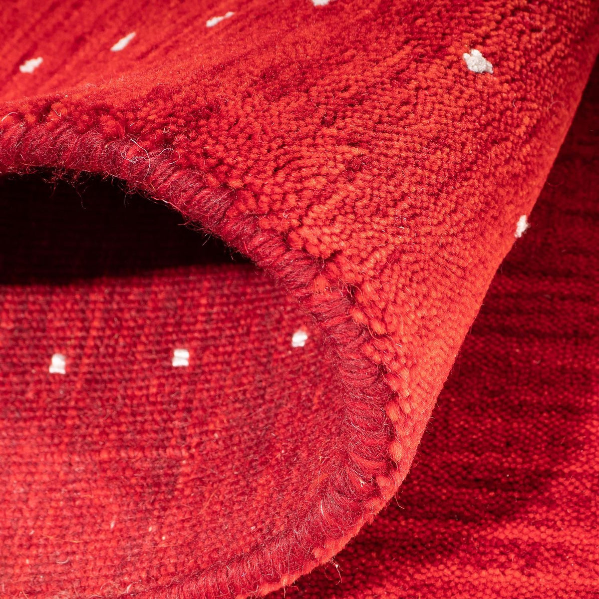 Alfombra Gabbeh - Indus - 90 x 60 cm - rojo