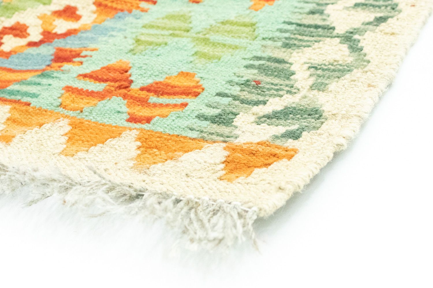 Alfombra de pasillo Alfombra Kelim - Oriental - 200 x 68 cm - colorido