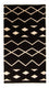 Alfombra Kelim - Tendencia - 160 x 80 cm - azul oscuro