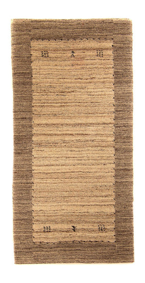Alfombra de Nepal - 142 x 70 cm - marrón claro