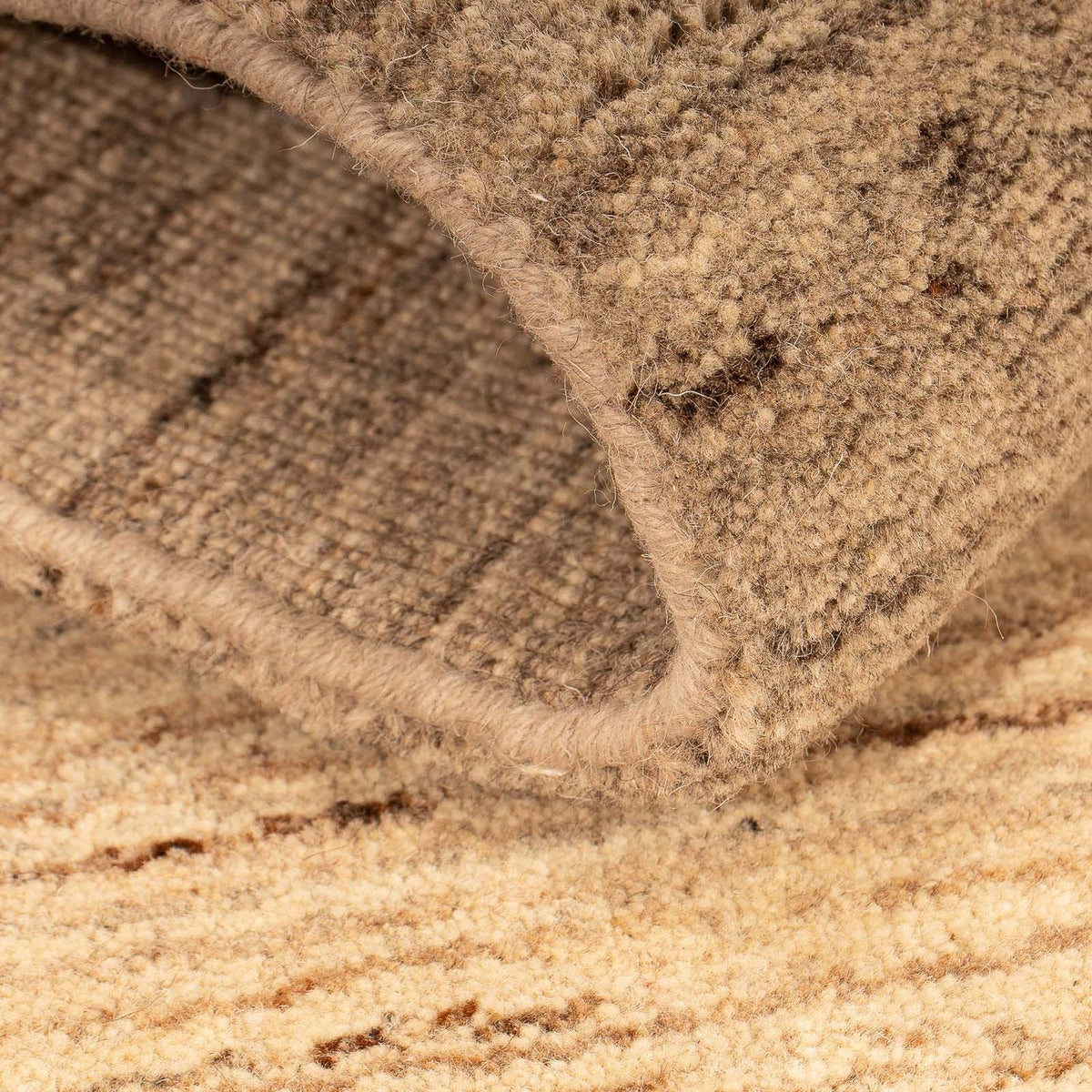 Alfombra de Nepal - 142 x 70 cm - marrón claro