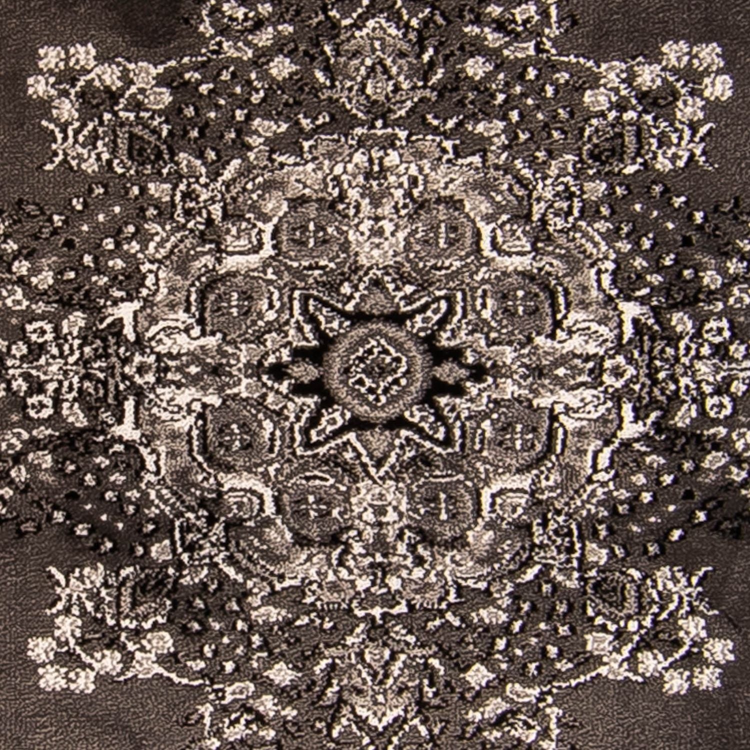Alfombra moderna - 170 x 120 cm - marrón oscuro