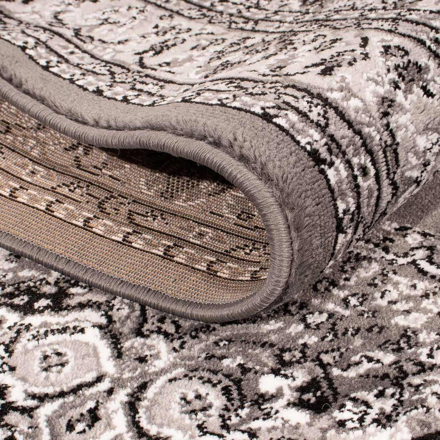 Alfombra moderna - 170 x 120 cm - marrón oscuro