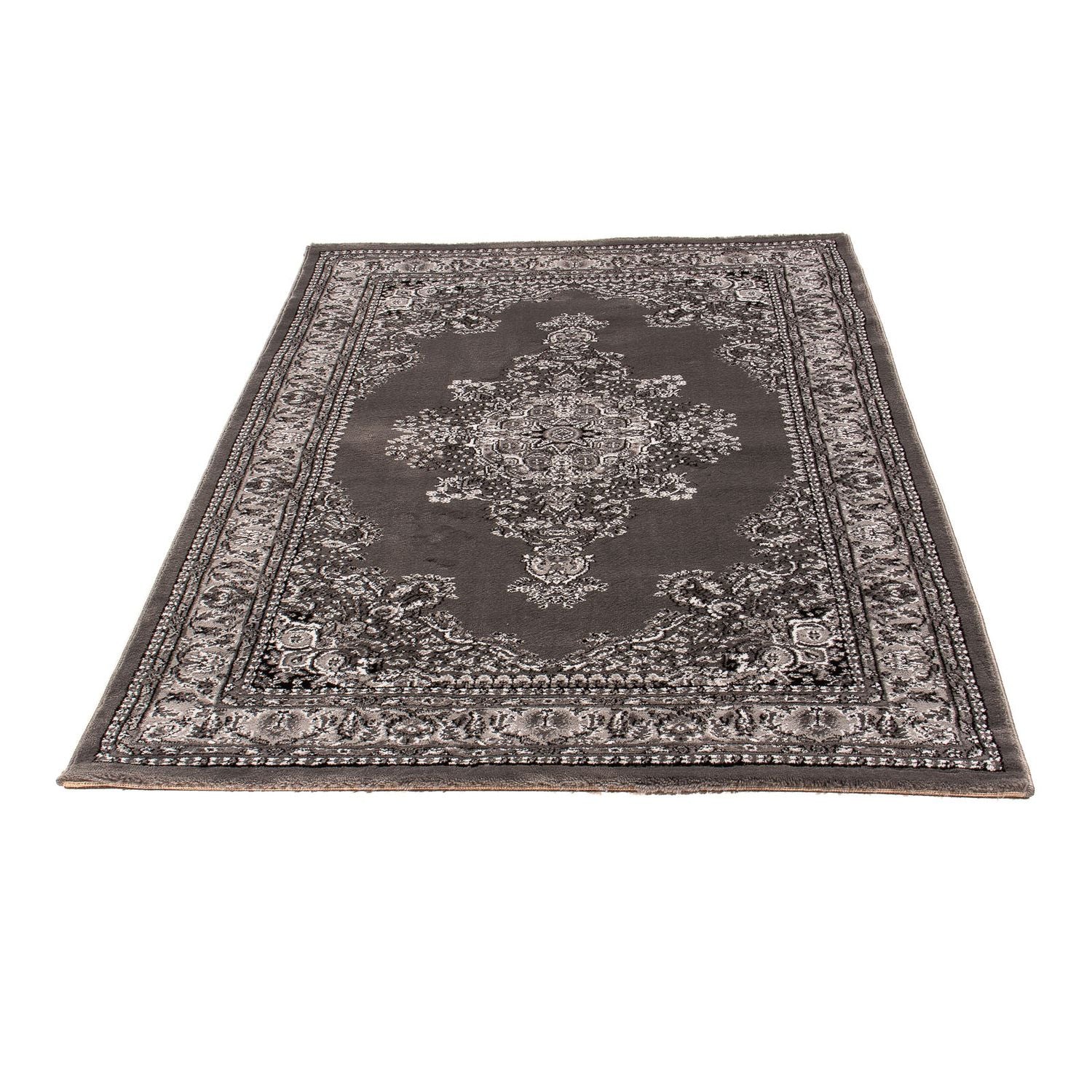 Alfombra moderna - 170 x 120 cm - marrón oscuro