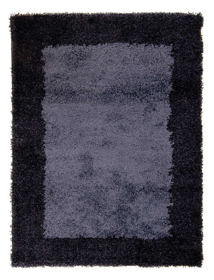 Alfombra de pelo largo - 170 x 120 cm - azul oscuro