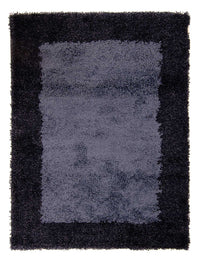 Alfombra de pelo largo - 170 x 120 cm - azul oscuro