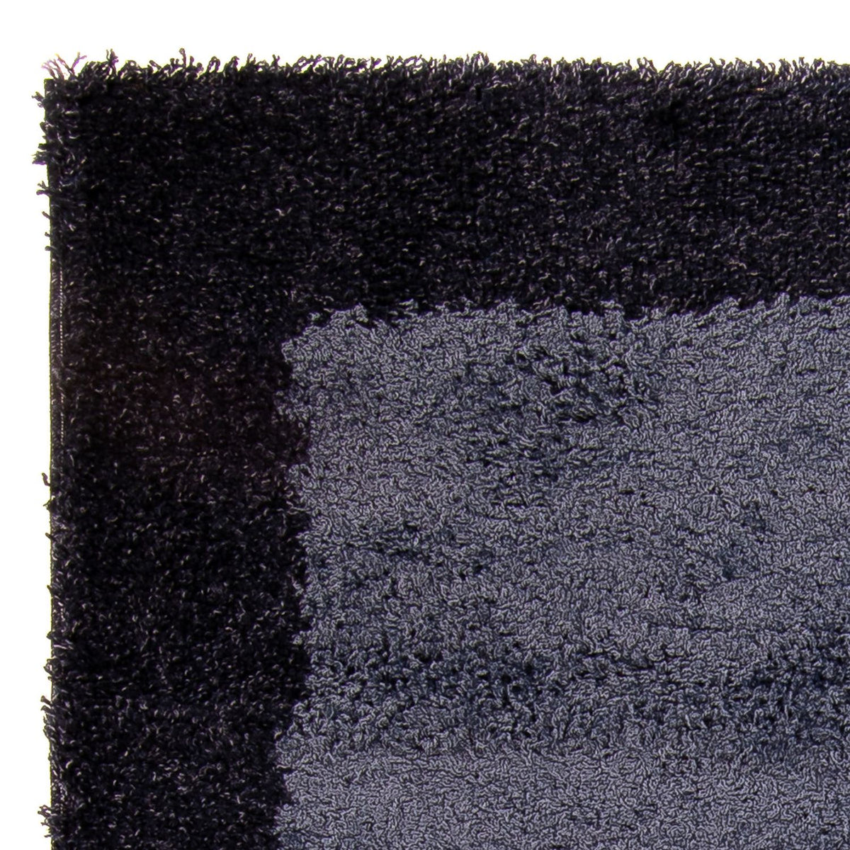 Alfombra de pelo largo - 170 x 120 cm - azul oscuro