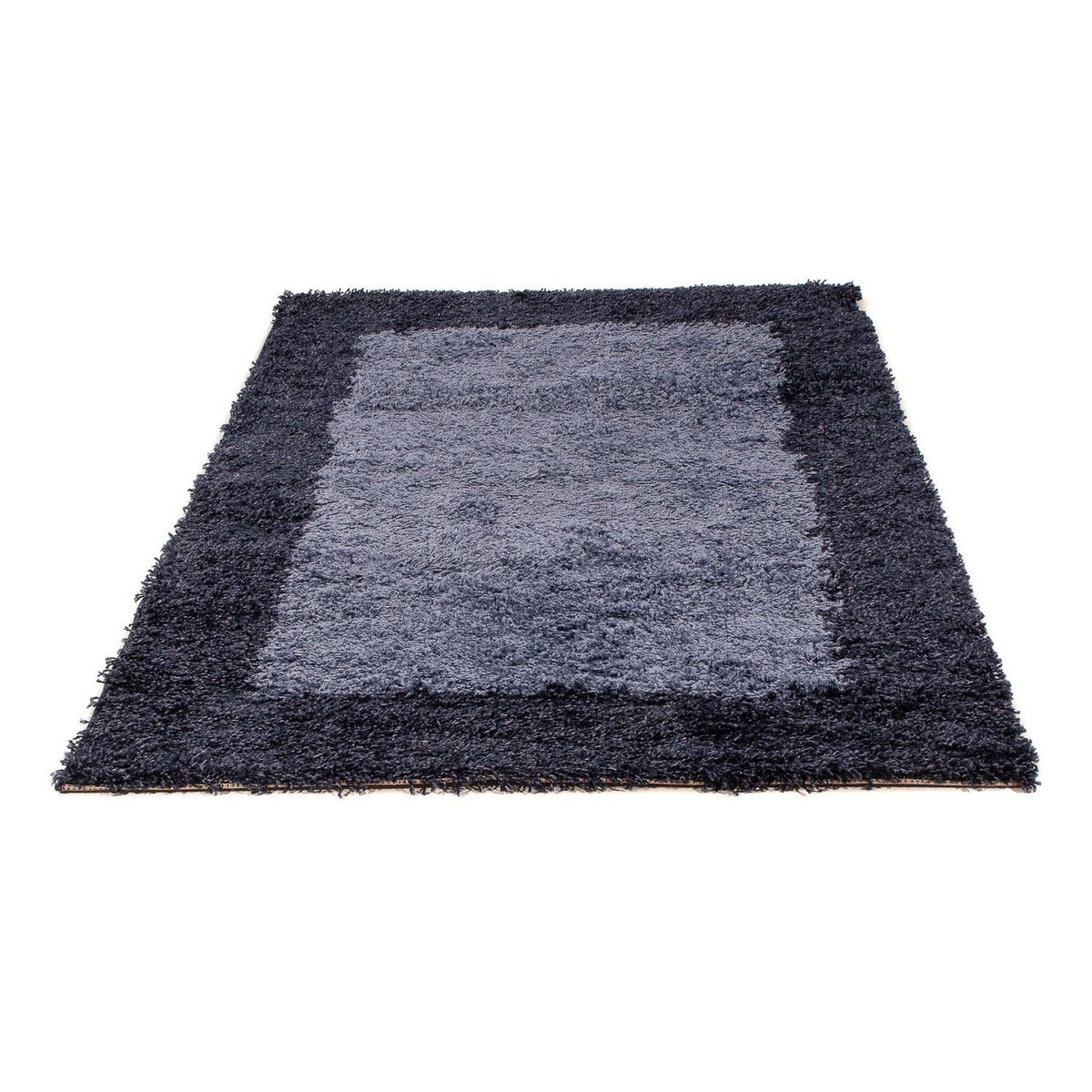 Alfombra de pelo largo - 170 x 120 cm - azul oscuro