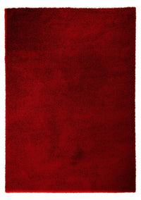 Alfombra de pelo largo - 290 x 200 cm - rojo oscuro