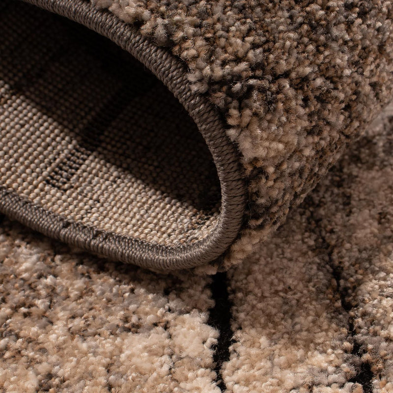 Alfombra moderna - 150 x 80 cm - marrón claro