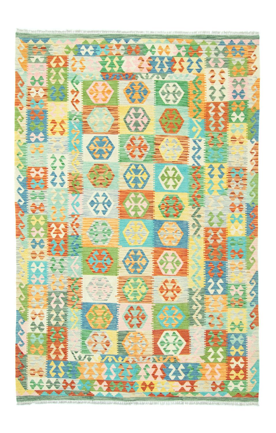 Alfombra Kelim - Oriental - 302 x 205 cm - colorido