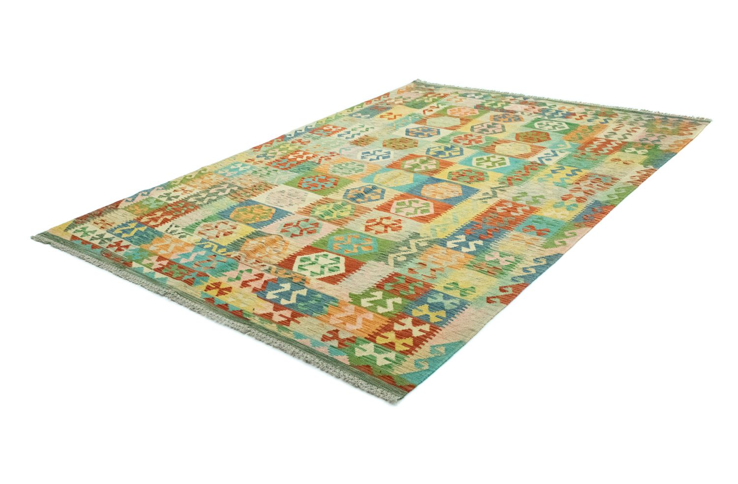 Alfombra Kelim - Oriental - 302 x 205 cm - colorido