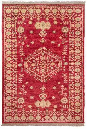 Alfombra Ziegler - Moderna - 178 x 123 cm - rojo