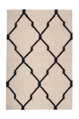 Alfombra Kelim - Tendencia - 95 x 60 cm - beige