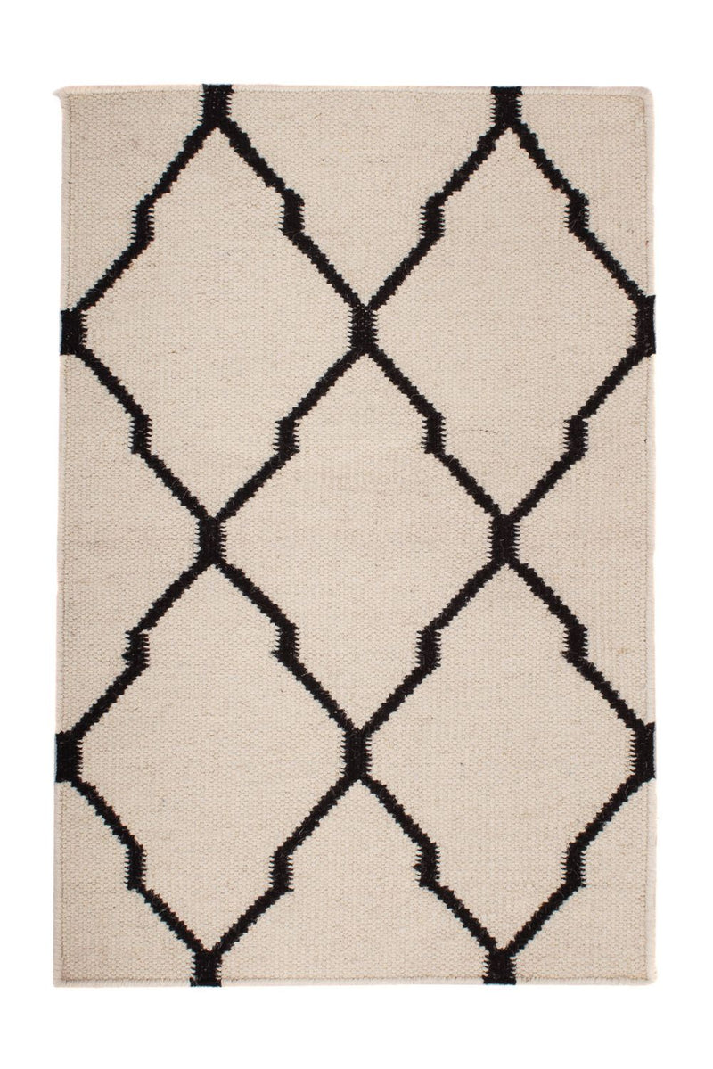 Alfombra Kelim - Tendencia - 95 x 60 cm - beige
