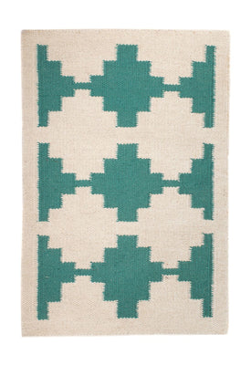Alfombra Kelim - Tendencia - 90 x 60 cm - beige