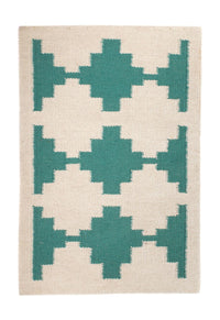 Alfombra Kelim - Tendencia - 90 x 60 cm - beige