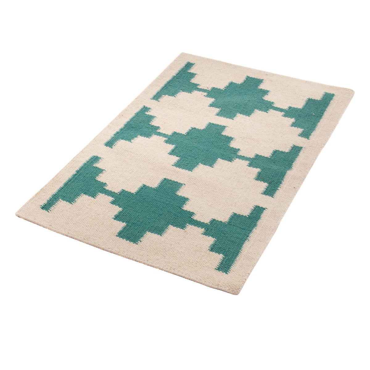 Alfombra Kelim - Tendencia - 90 x 60 cm - beige