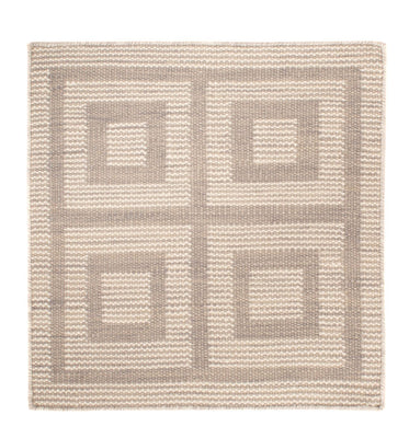 Alfombra Kelim - Tendencia cuadrado  - 60 x 60 cm - beige
