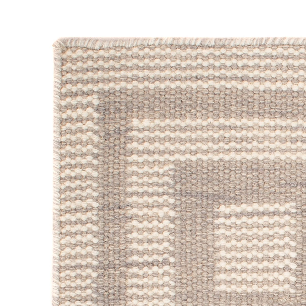 Alfombra Kelim - Tendencia cuadrado  - 60 x 60 cm - beige