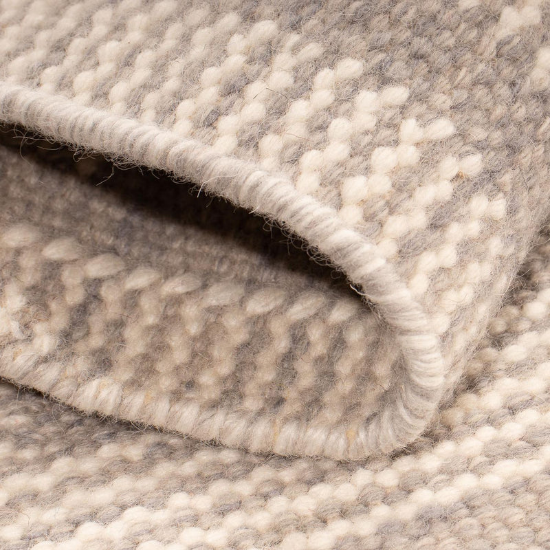Alfombra Kelim - Tendencia cuadrado  - 60 x 60 cm - beige