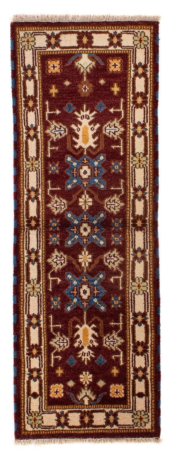 Alfombra de pasillo Alfombra Ziegler - Kazak - 201 x 65 cm - rojo oscuro