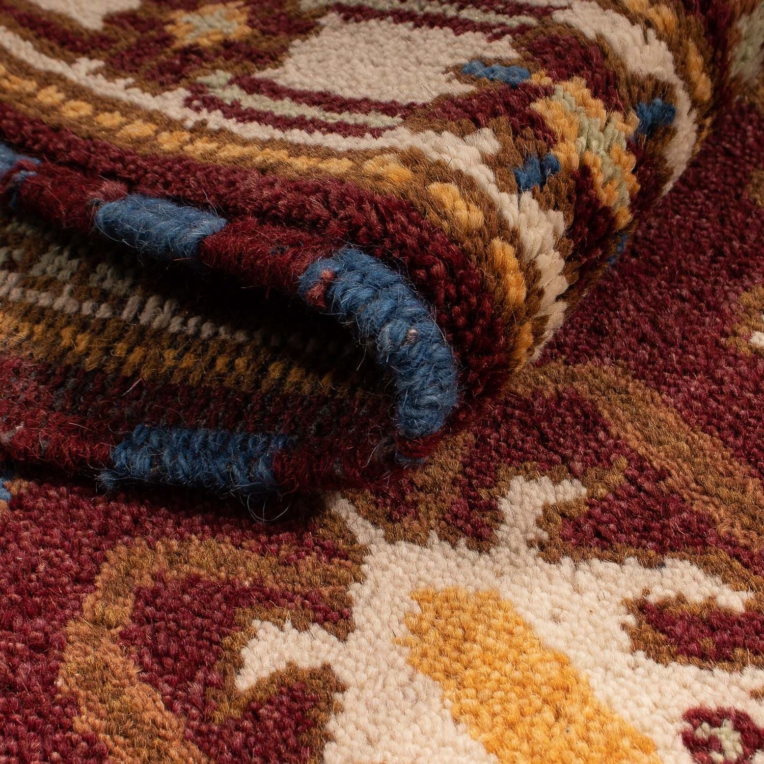 Alfombra de pasillo Alfombra Ziegler - Kazak - 201 x 65 cm - rojo oscuro
