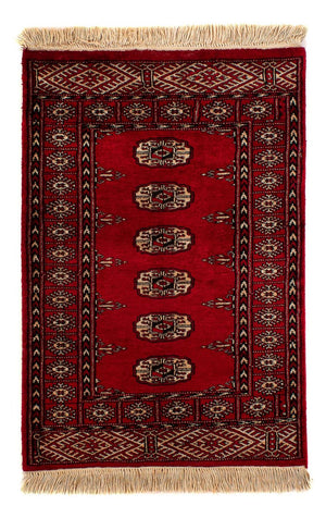 Alfombra Pakistani - 115 x 78 cm - rojo oscuro