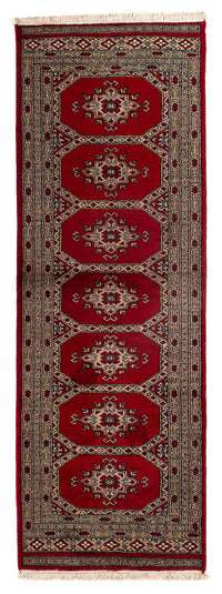 Alfombra de pasillo Alfombra Pakistani - 192 x 64 cm - rojo oscuro