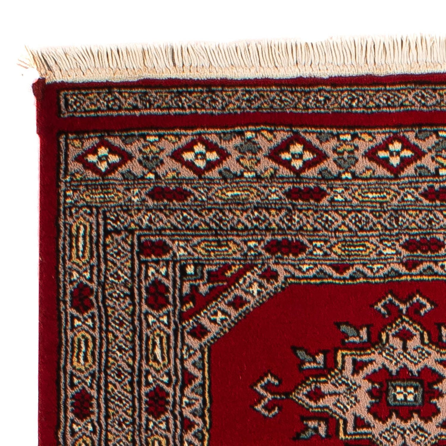 Alfombra de pasillo Alfombra Pakistani - 192 x 64 cm - rojo oscuro