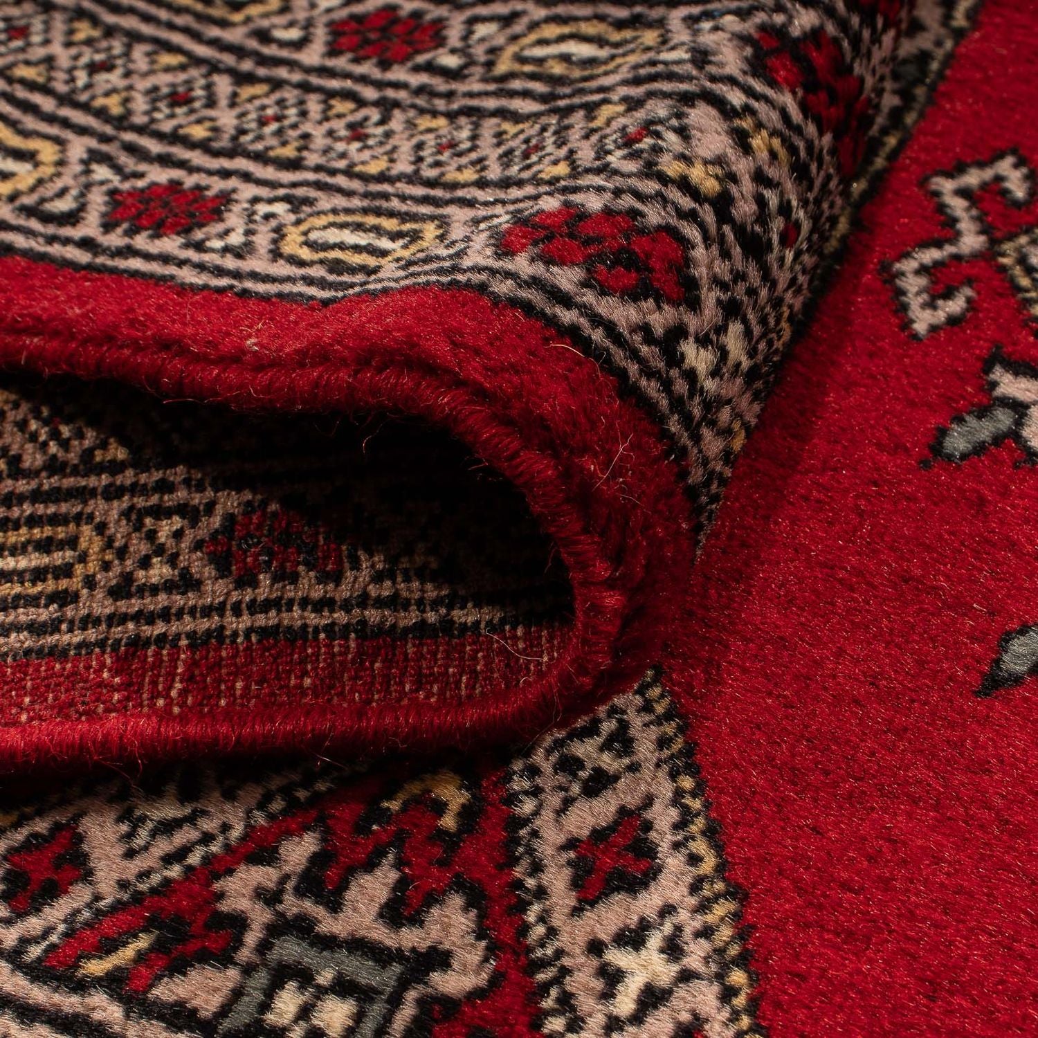 Alfombra de pasillo Alfombra Pakistani - 192 x 64 cm - rojo oscuro