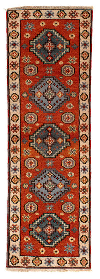 Alfombra de pasillo Alfombra Ziegler - Kazak - 202 x 64 cm - óxido