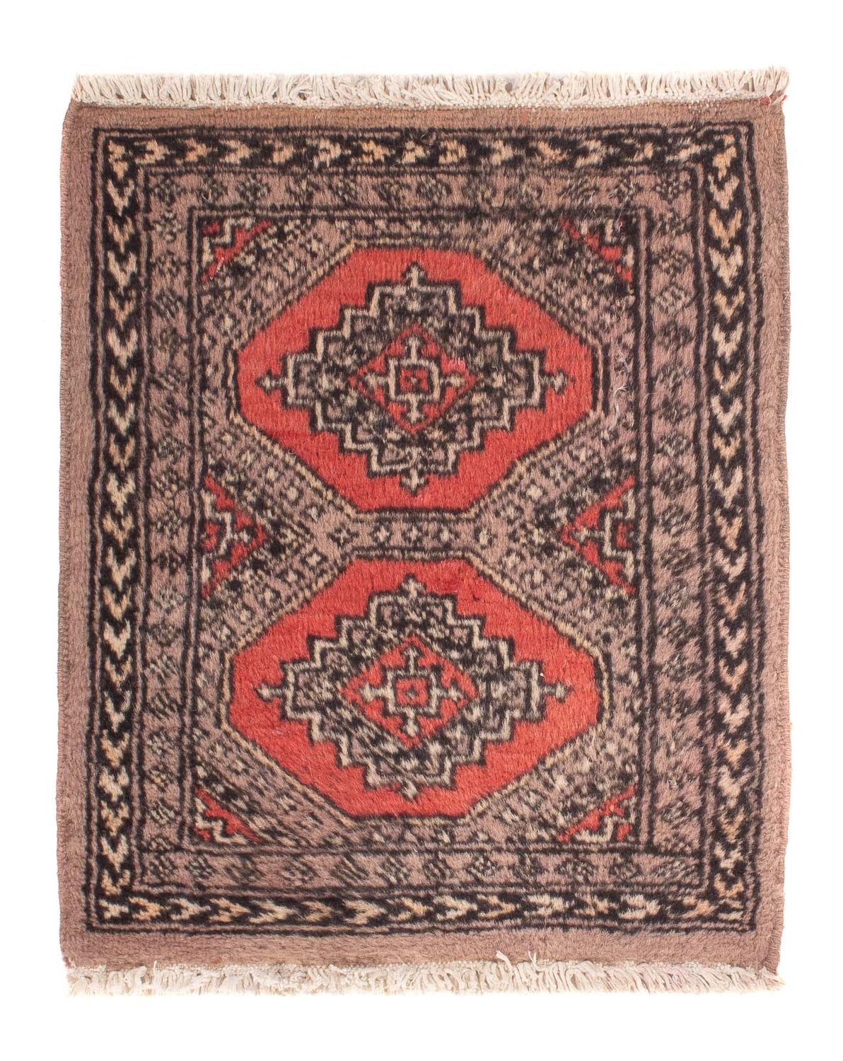 Alfombra Pakistani - 57 x 47 cm - marrón claro