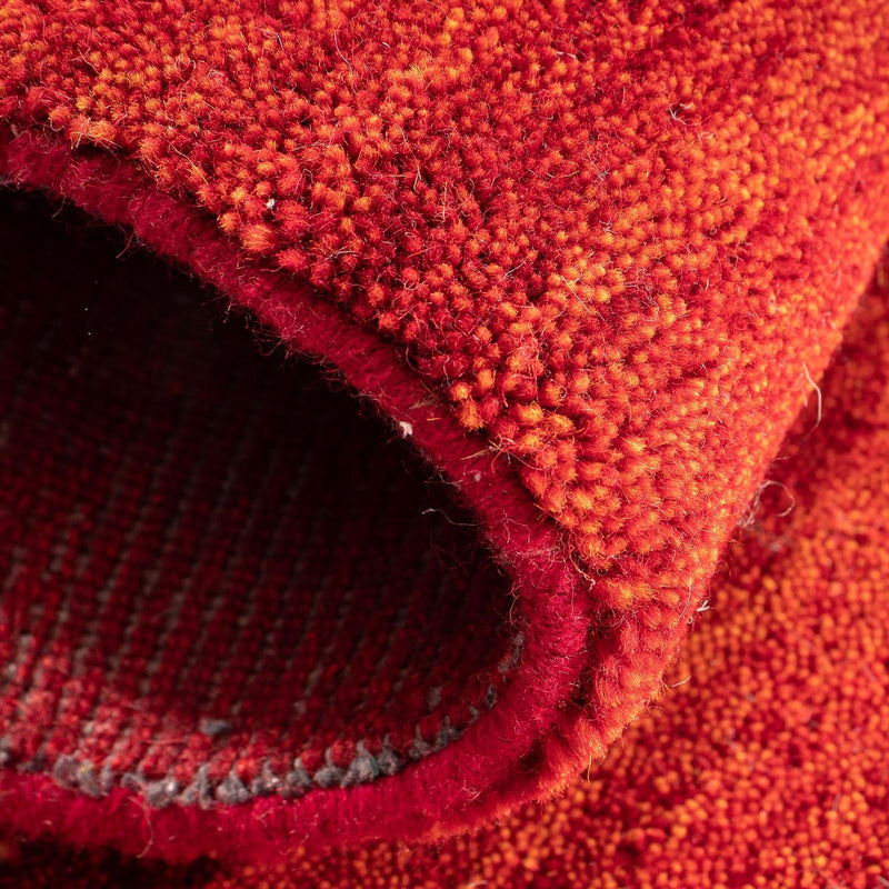 Alfombra de pasillo Alfombra Gabbeh - Loribaft Indus - 107 x 47 cm - rojo
