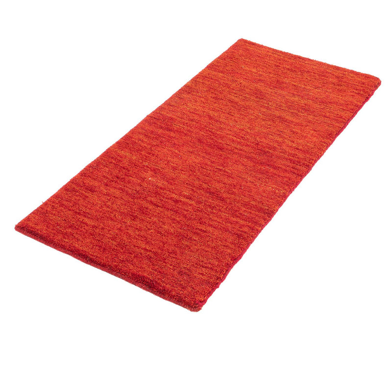 Alfombra de pasillo Alfombra Gabbeh - Loribaft Indus - 107 x 47 cm - rojo