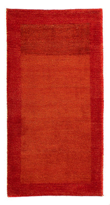 Alfombra Gabbeh - Indus - 142 x 74 cm - rojo oscuro