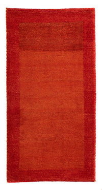 Alfombra Gabbeh - Indus - 142 x 74 cm - rojo oscuro