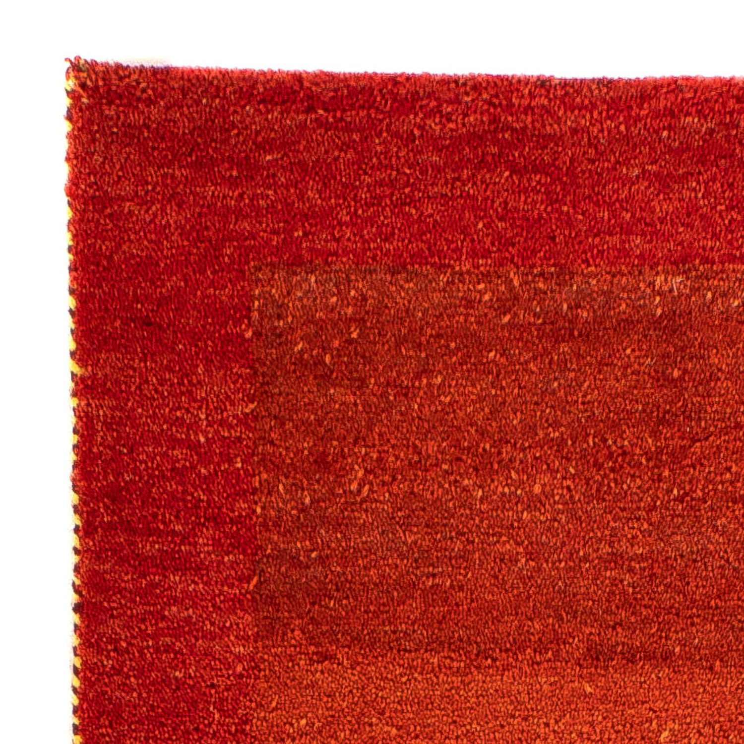 Alfombra Gabbeh - Indus - 142 x 74 cm - rojo oscuro