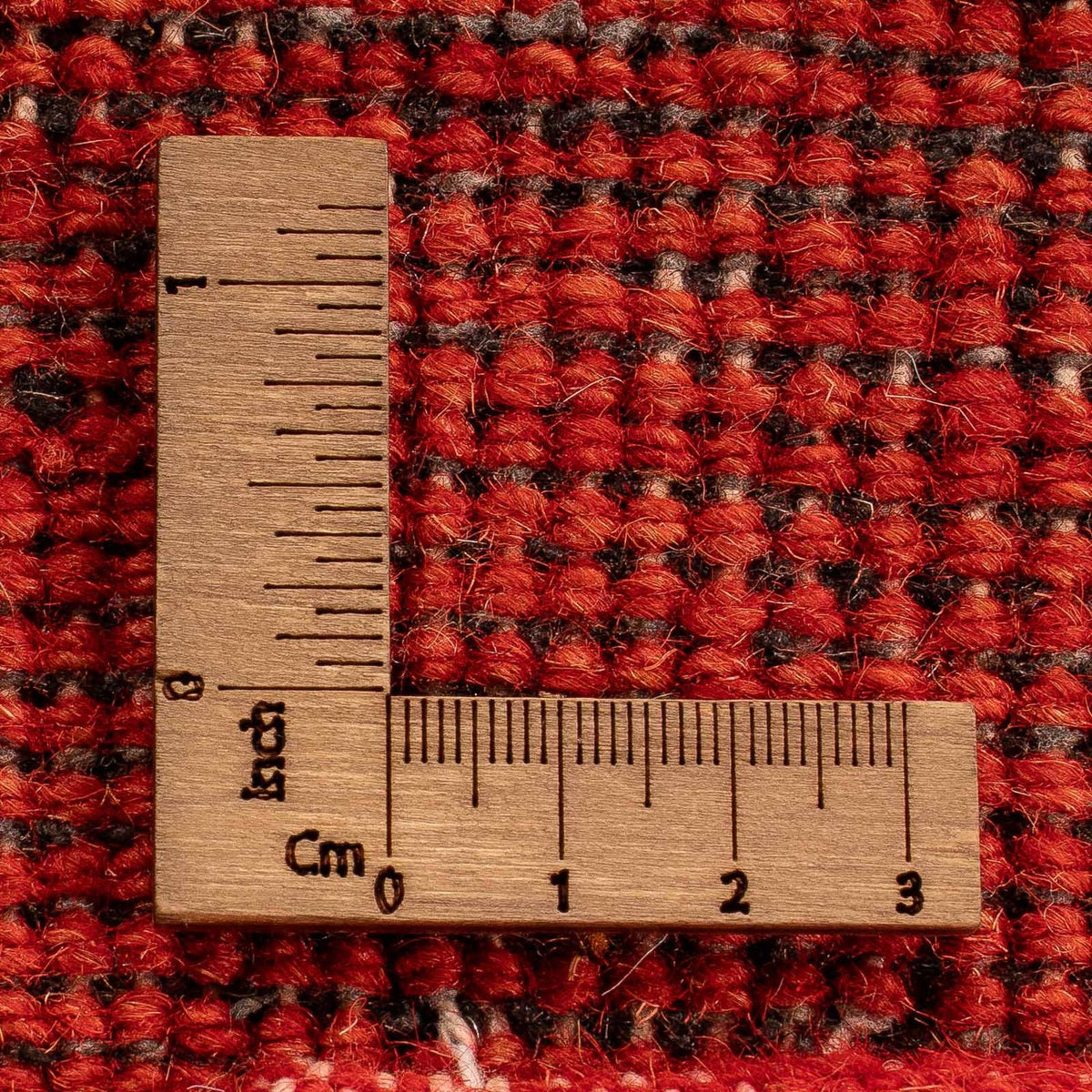 Alfombra Gabbeh - Indus - 142 x 74 cm - rojo oscuro