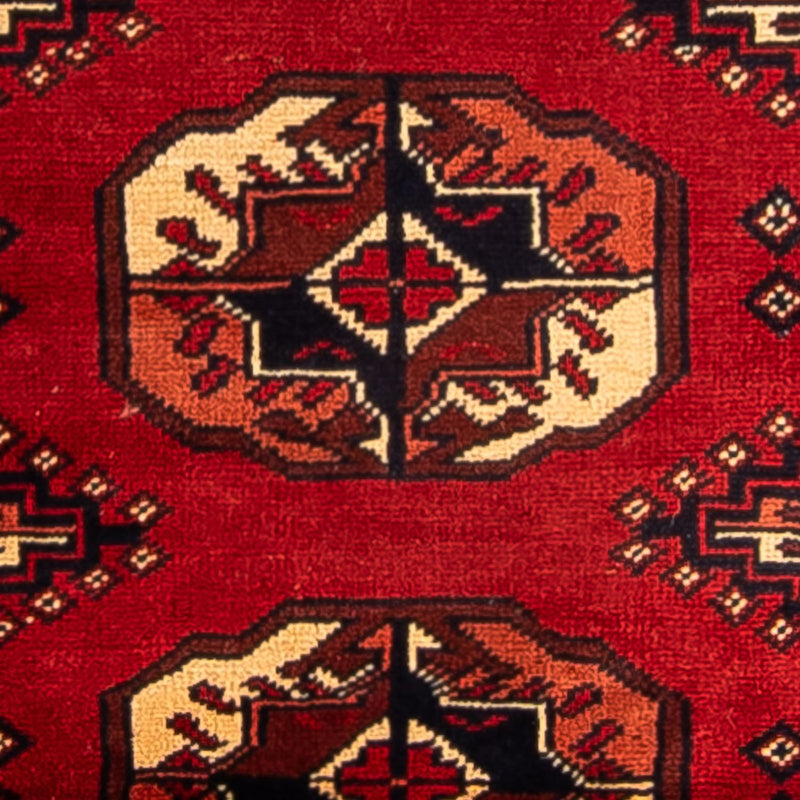 Alfombra de pasillo Alfombra afgana - 356 x 82 cm - rojo oscuro