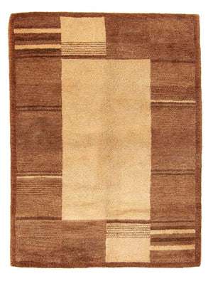 Alfombra de lana - 196 x 139 cm - marrón