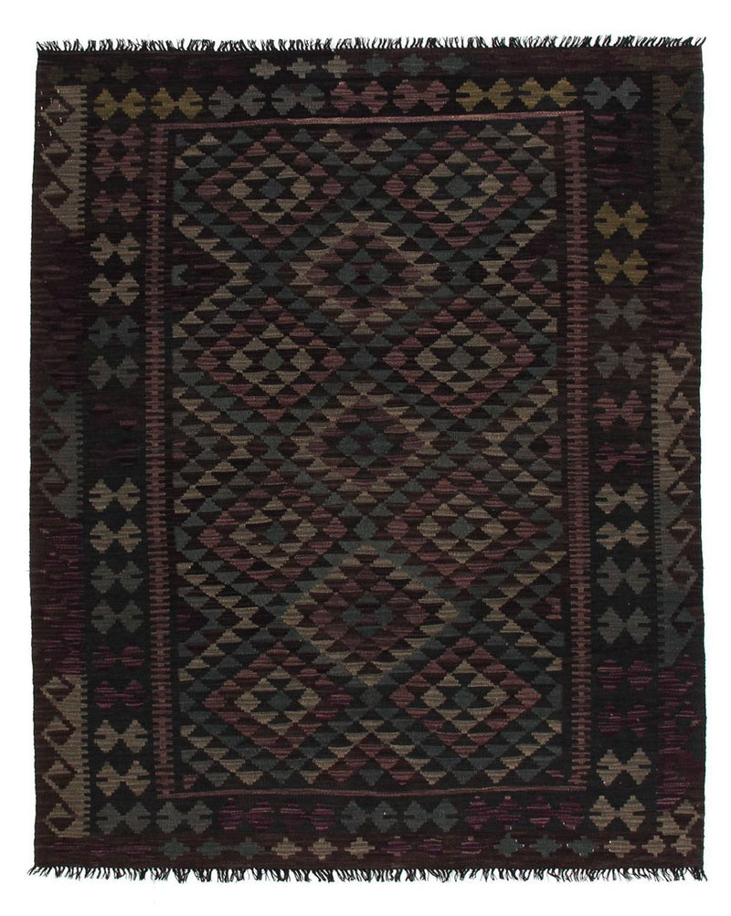 Alfombra Kelim - Splash - 201 x 163 cm - multicolor
