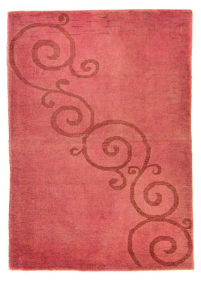 Alfombra de lana - 200 x 140 cm - rojo claro